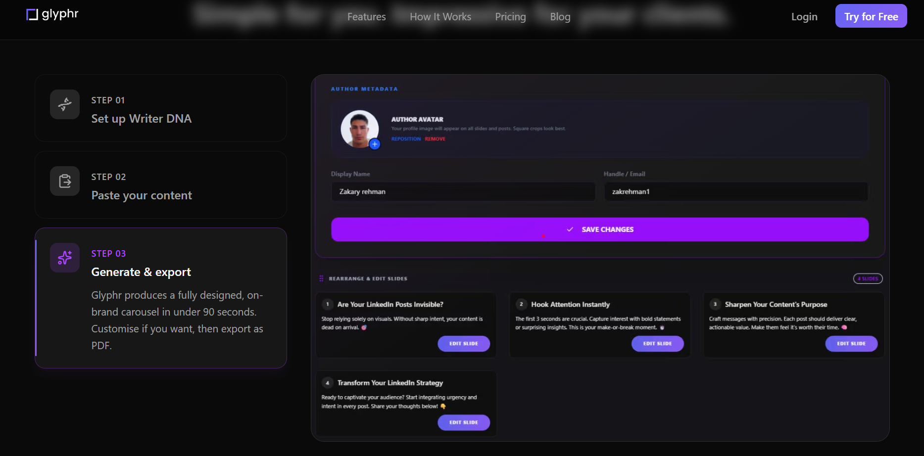 Full Customisation + PDF Export